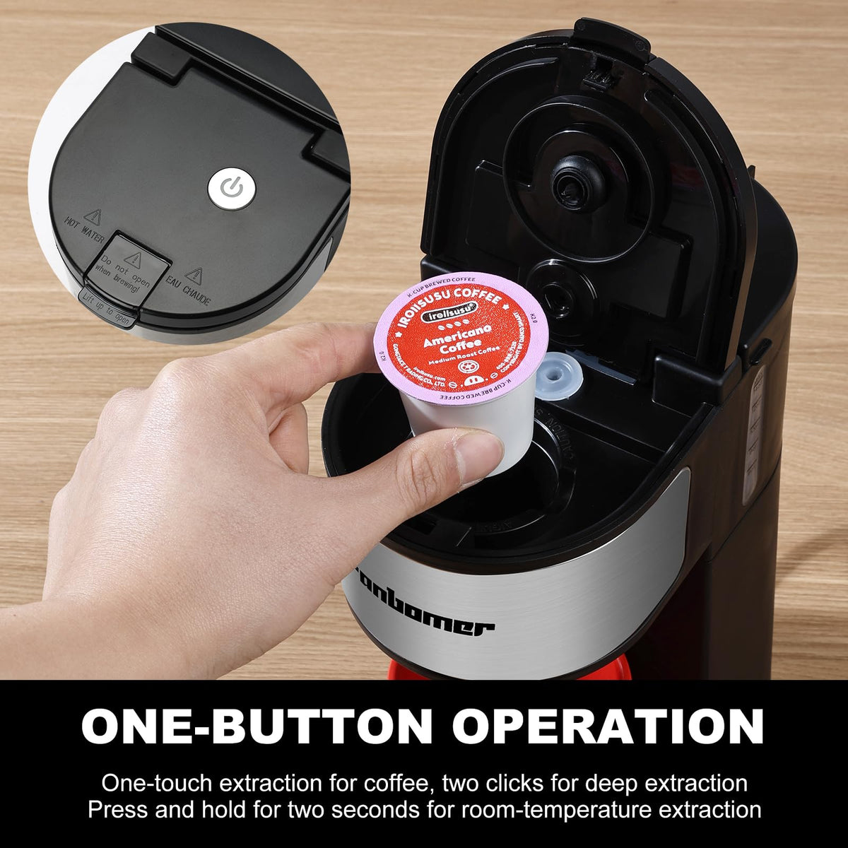 K Cup Single Serve Coffee Maker 2 in 1 C43275