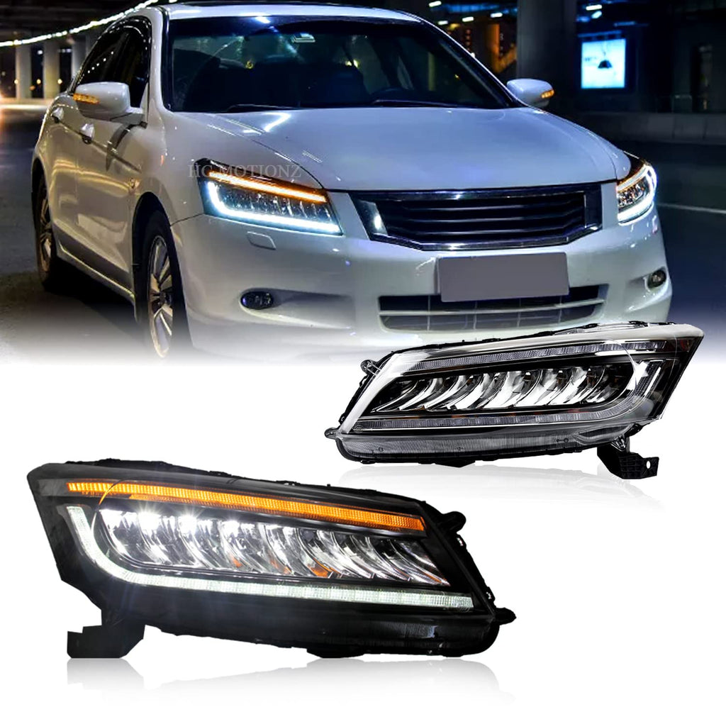 Headlights For Honda Accord 2008-2012, Driver and Passenger Side (Pair) N37672