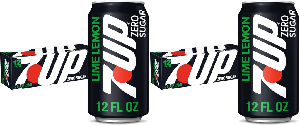 Zero Sugar 7-Up Soda, 12 Oz (Pack of 24) E435