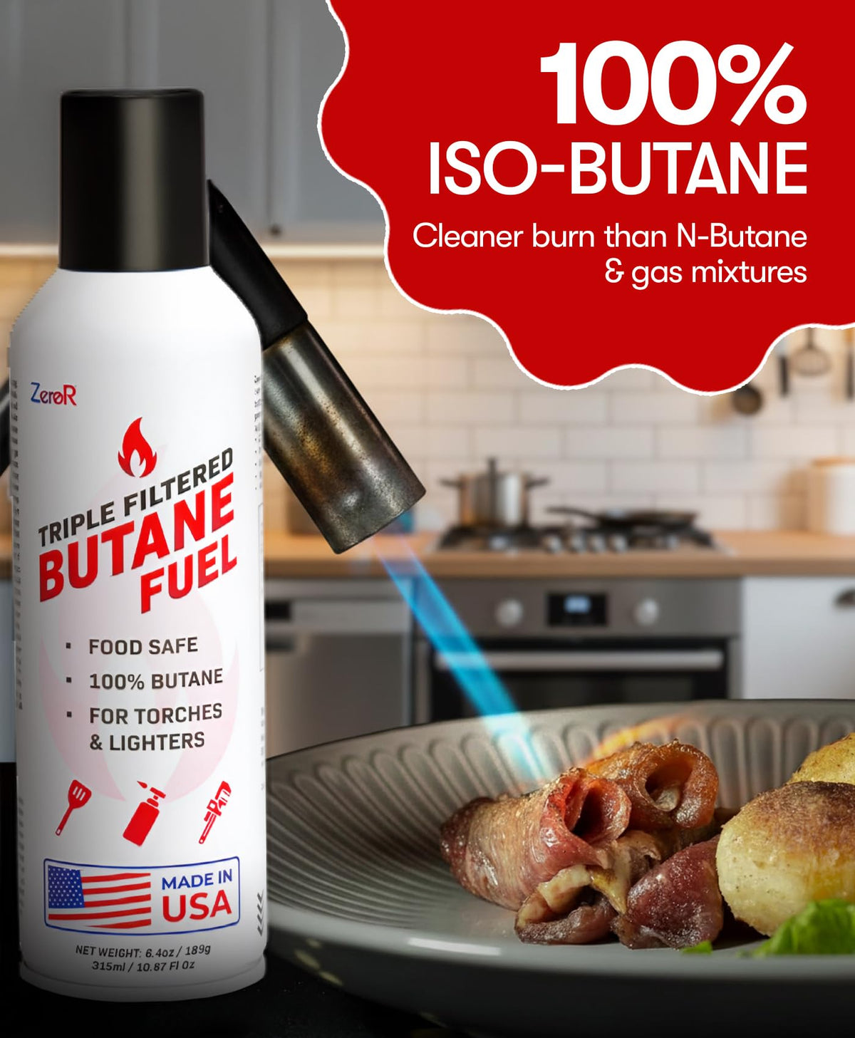 Butane Fuel Refill 10.67 fl oz 12 Cans Q318778