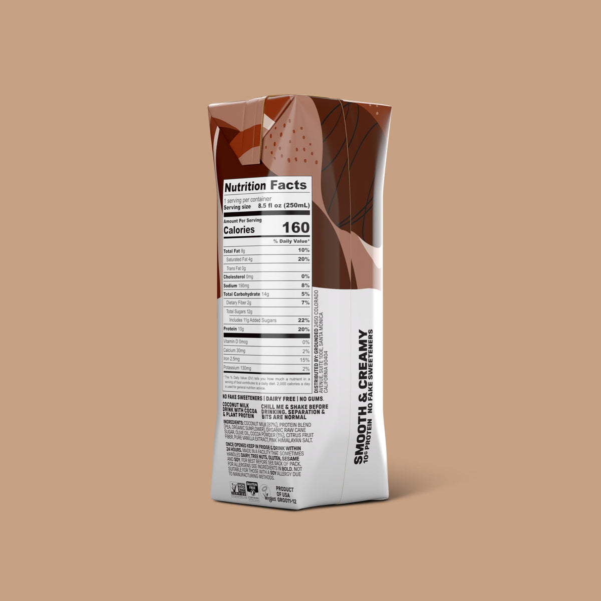 Chocolate Milk, Dairy Free, 10g Protein, 8.5 fl oz, 12 Pack W281