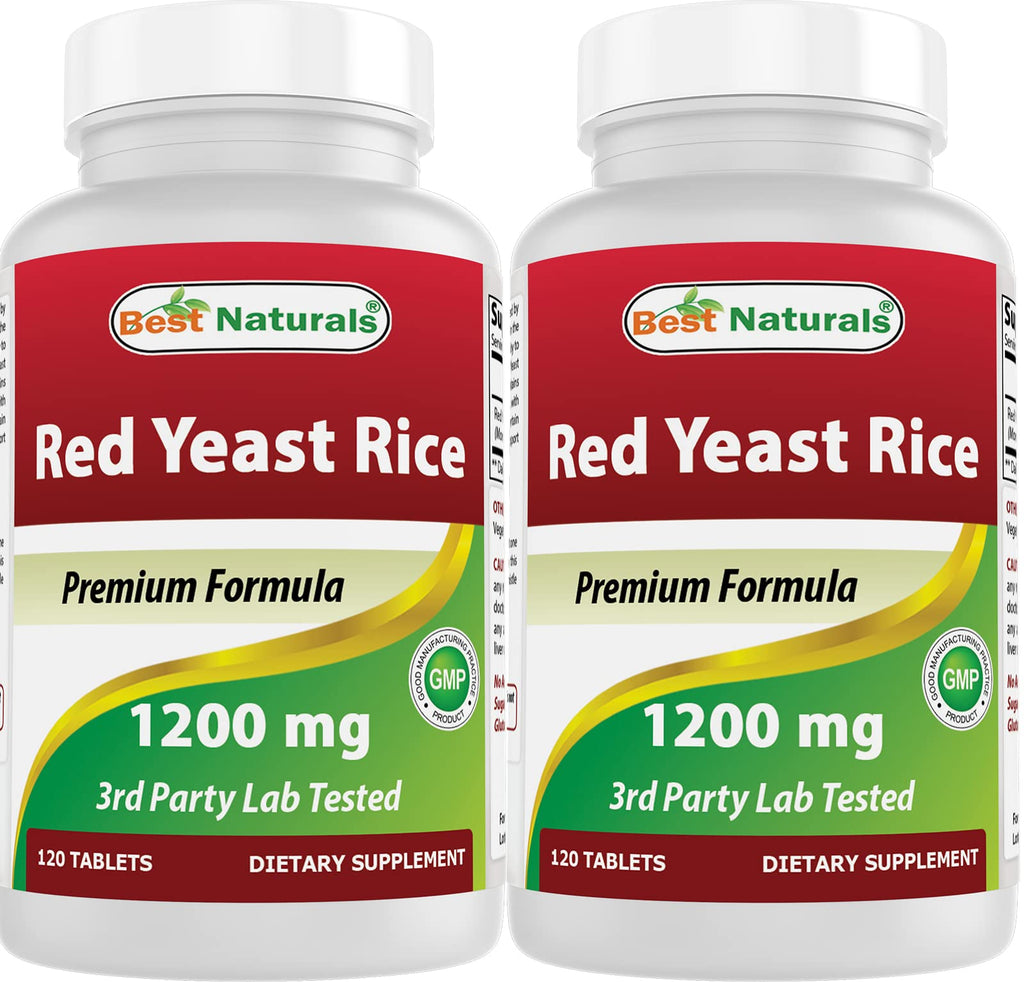 Red Yeast Rice 1200 mg 120 Tablets Pack of 2 C2287