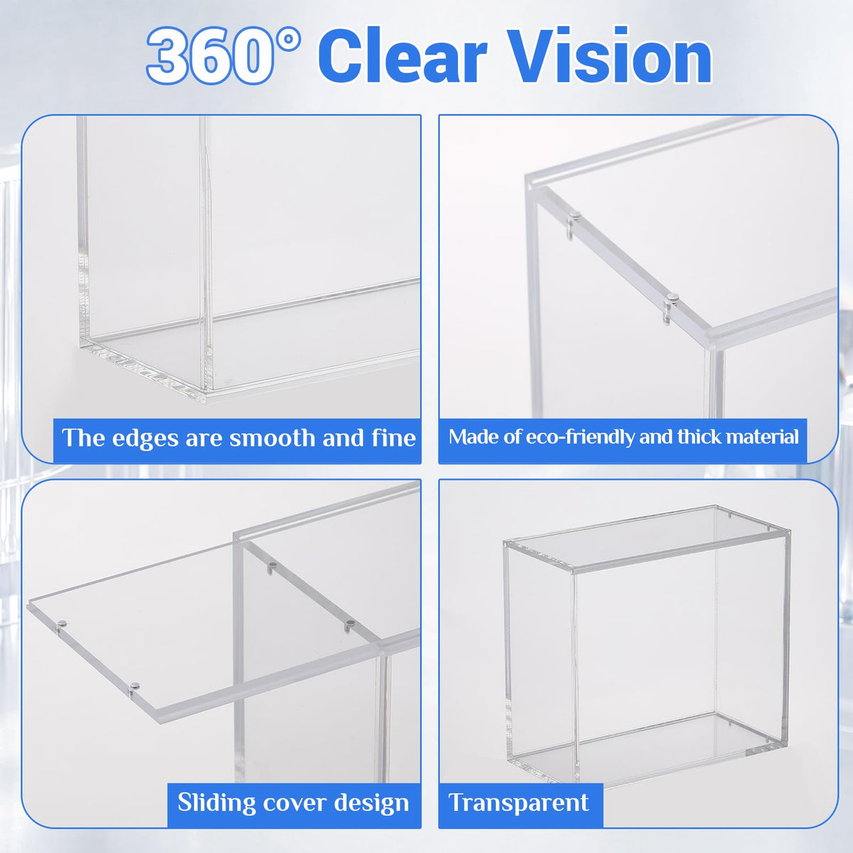 3 Pack 5mm Acrylic Cases K443