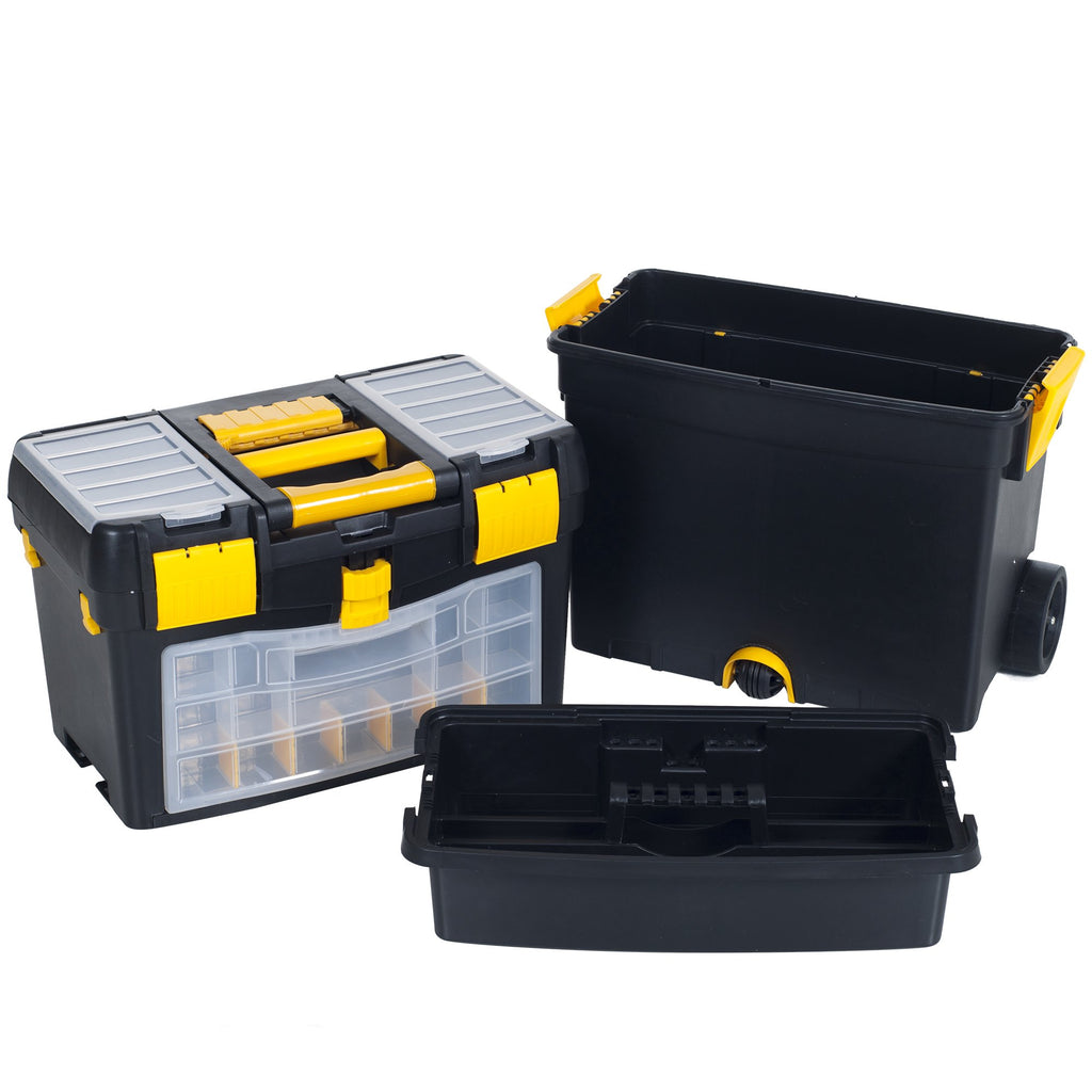 Portable Stackable Toolbox with Wheels and Drawers K335