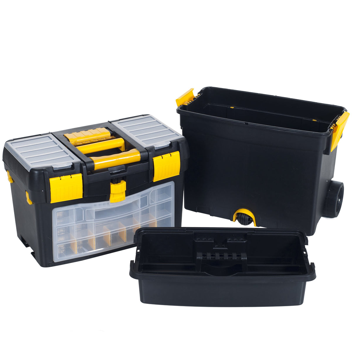 Portable Stackable Toolbox with Wheels and Drawers K335