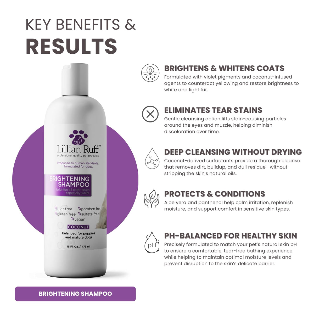 Brightening Dog Shampoo with Aloe & Provitamin B5 16oz L82339
