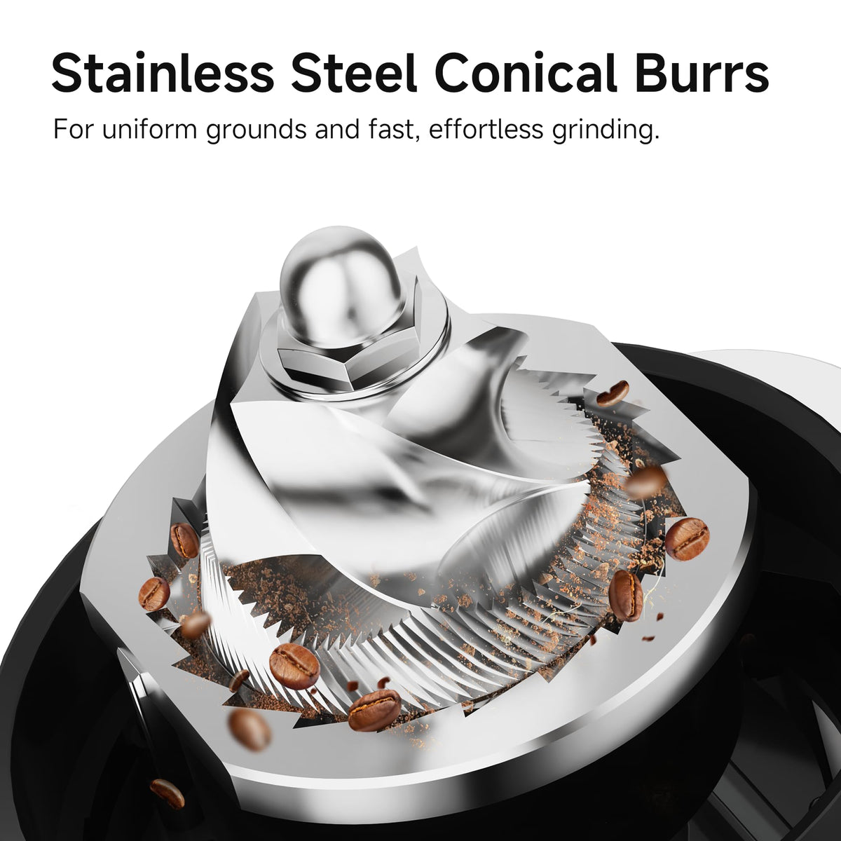 Electric Coffee Grinder with 48 Grind Settings E697821