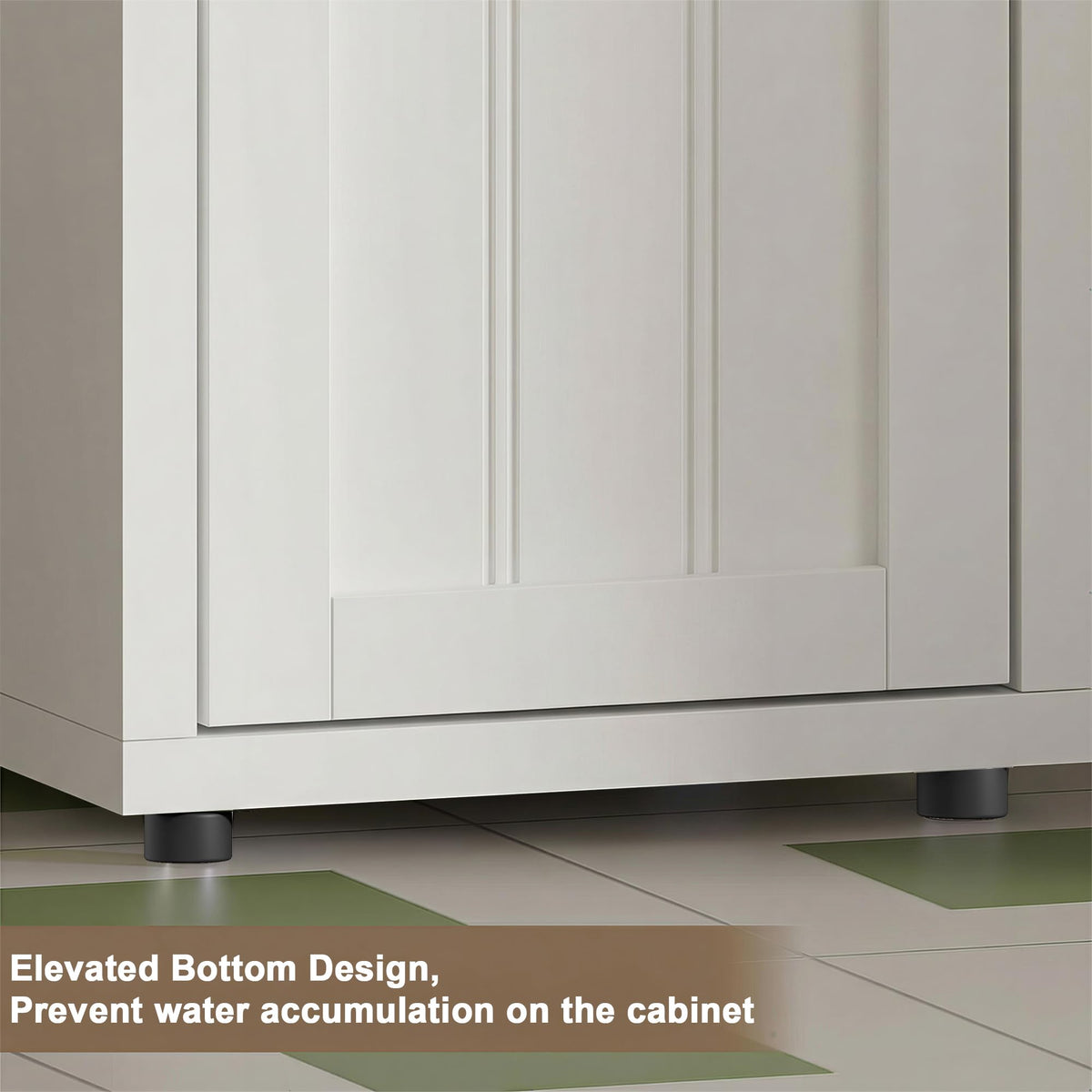 Narrow Bathroom Storage Cabinet with Drawer Q37860