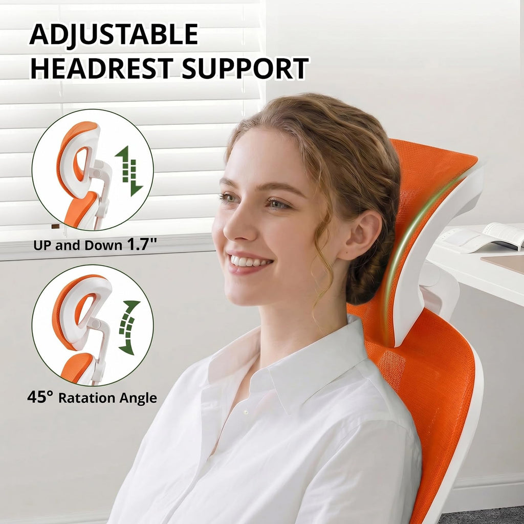 Ergonomic Breathable Mesh Office Chair with Flip-Up Arms A197067