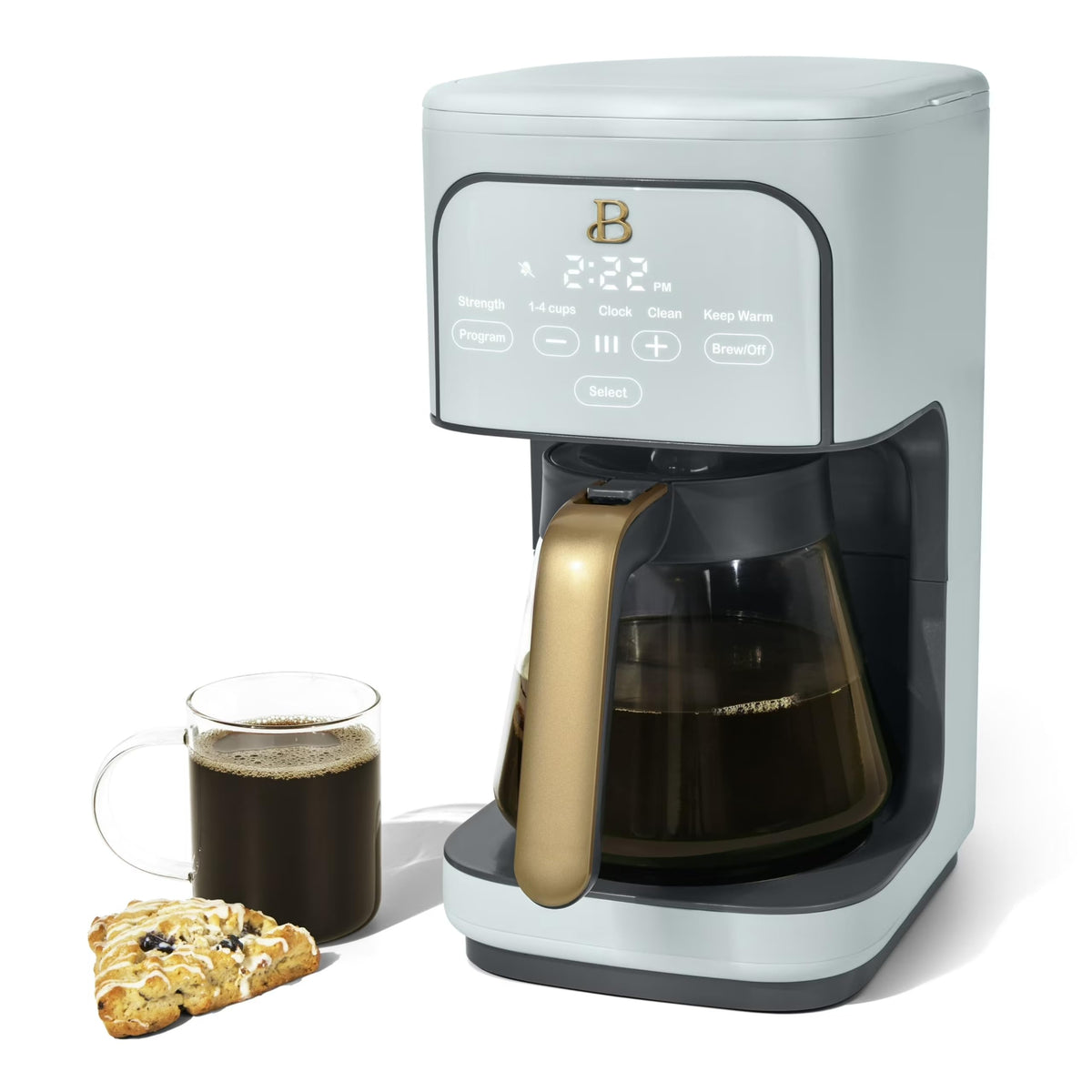 12-Cup Programmable Coffee Maker with Glass Carafe G833712