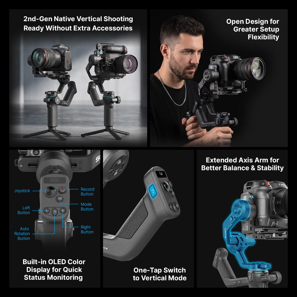3-Axis Camera Gimbal Stabilizer E89830