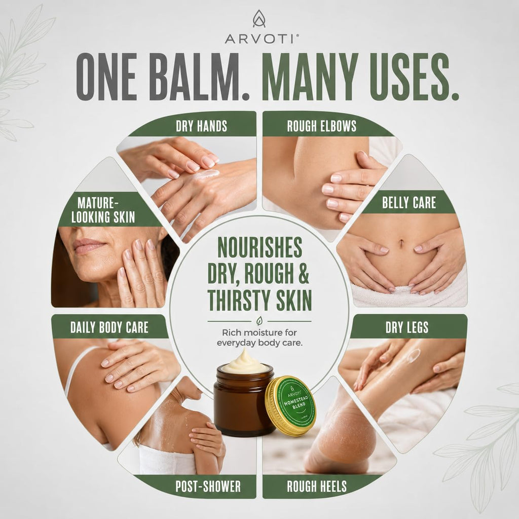 Tallow Balm for Dry Skin, Face & Body, 1 oz E7326