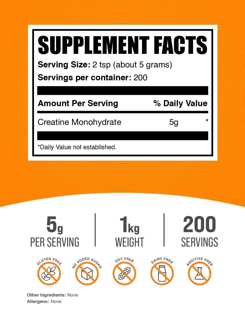 Micronized Creatine Monohydrate Powder Unflavored 1kg O3388