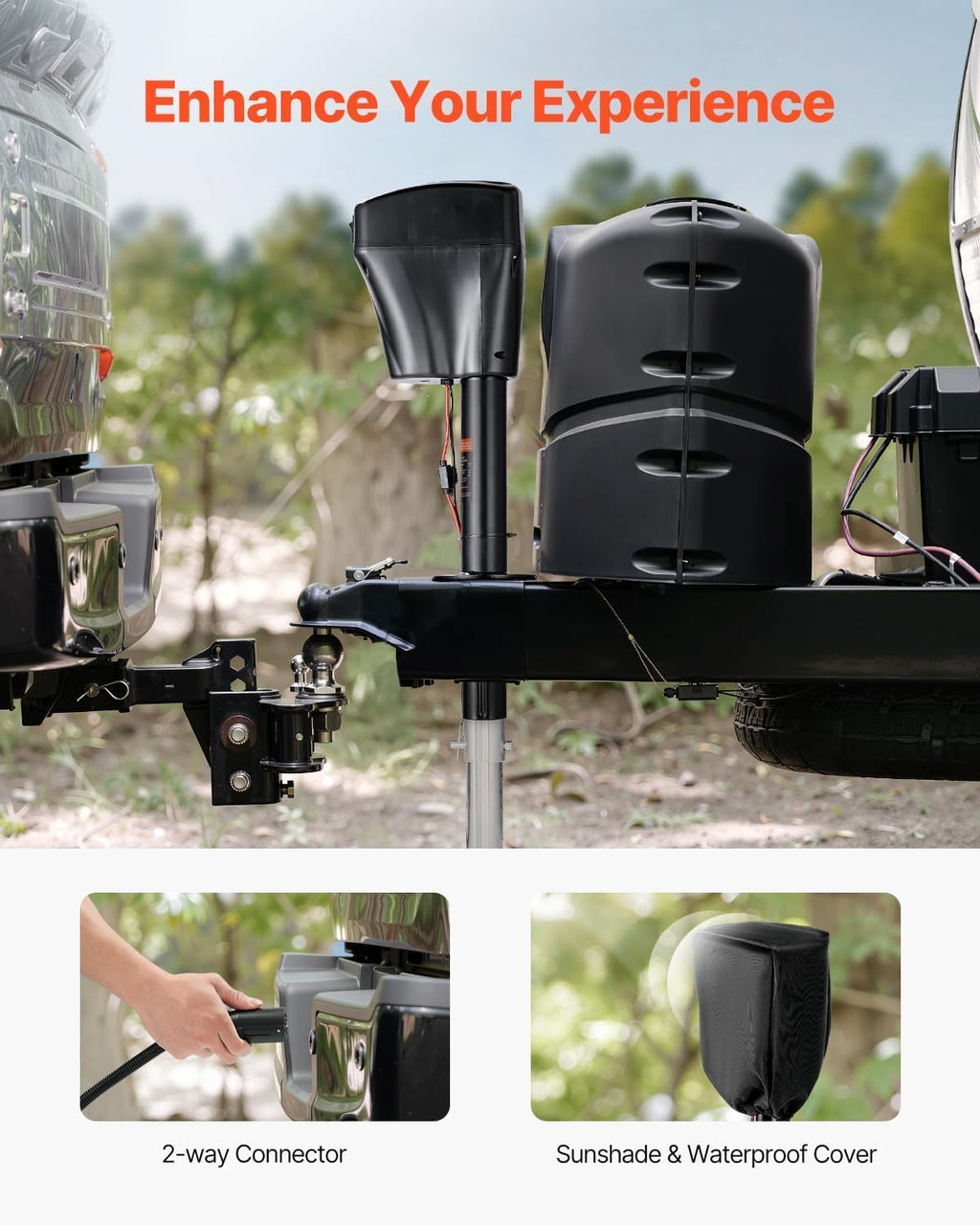 12v DC Electric Tongue Jack with Waterproof Cover K6655