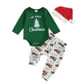 Christmas Baby Boy Outfit Newborn Romper Pant Headband O80750