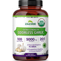 USDA Organic Odorless Garlic 20:1 Extract 100 Capsules Y444