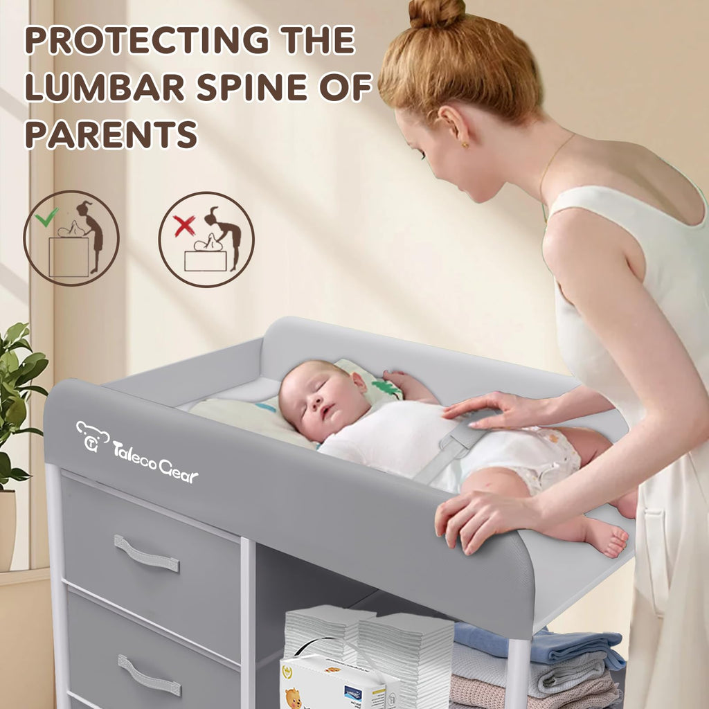 Portable Baby Changing Table with 3 Storage Baskets P317907