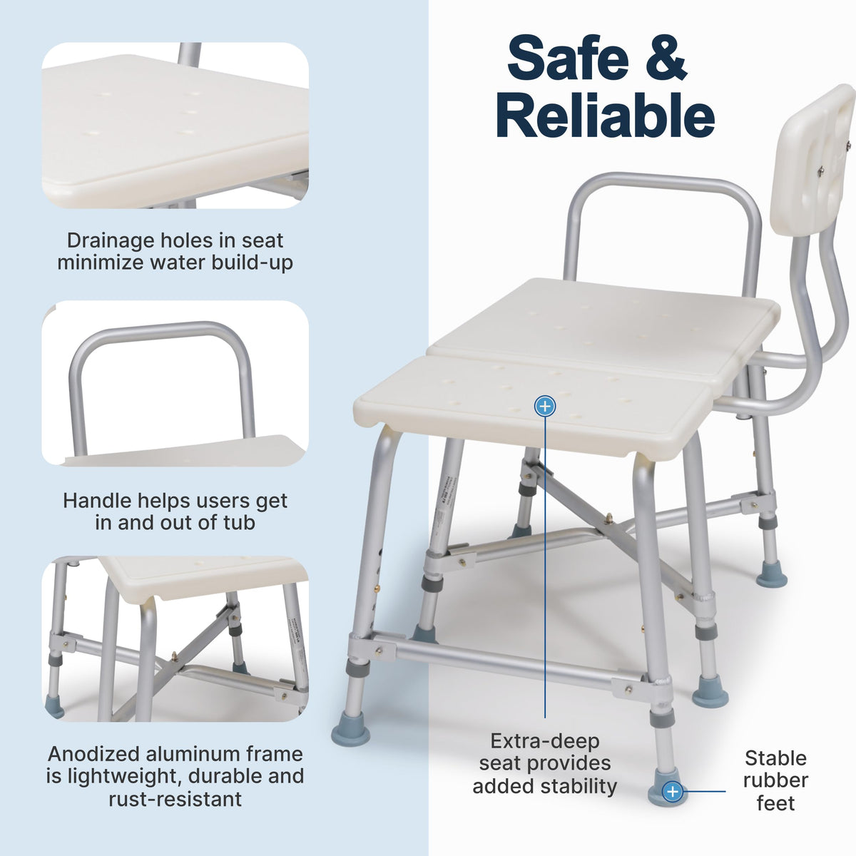 Heavy-Duty Bariatric Tub Transfer Bench I12271