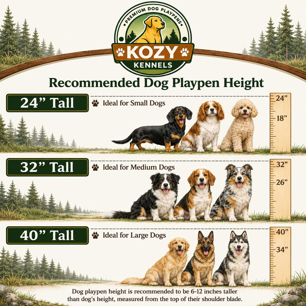 24 inch 8 Panel Portable Grey Metal Pet Playpen K732