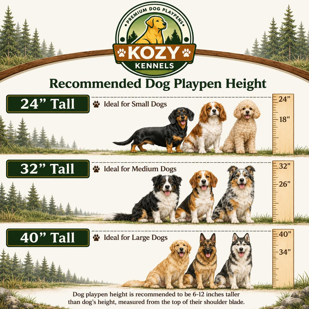24 inch 8 Panel Portable Grey Metal Pet Playpen K732