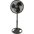 16 Inch Oscillating 3 Speed Pedestal Stand Fan, Black (2 Pack) J738