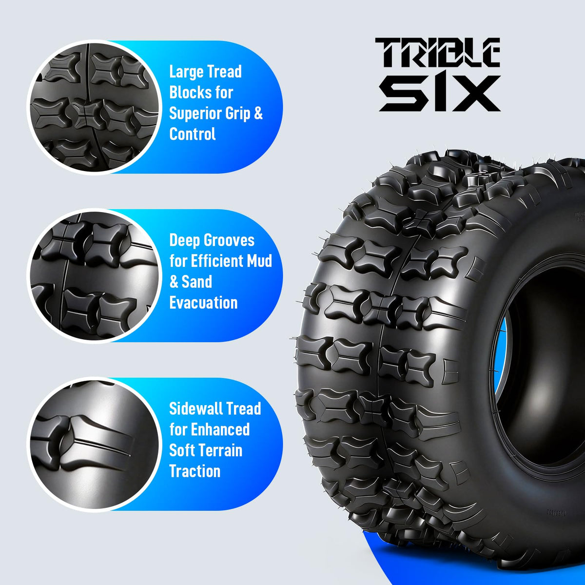 18x9.5-8 All-Terrain ATV/UTV Tires Set of 2 D665047