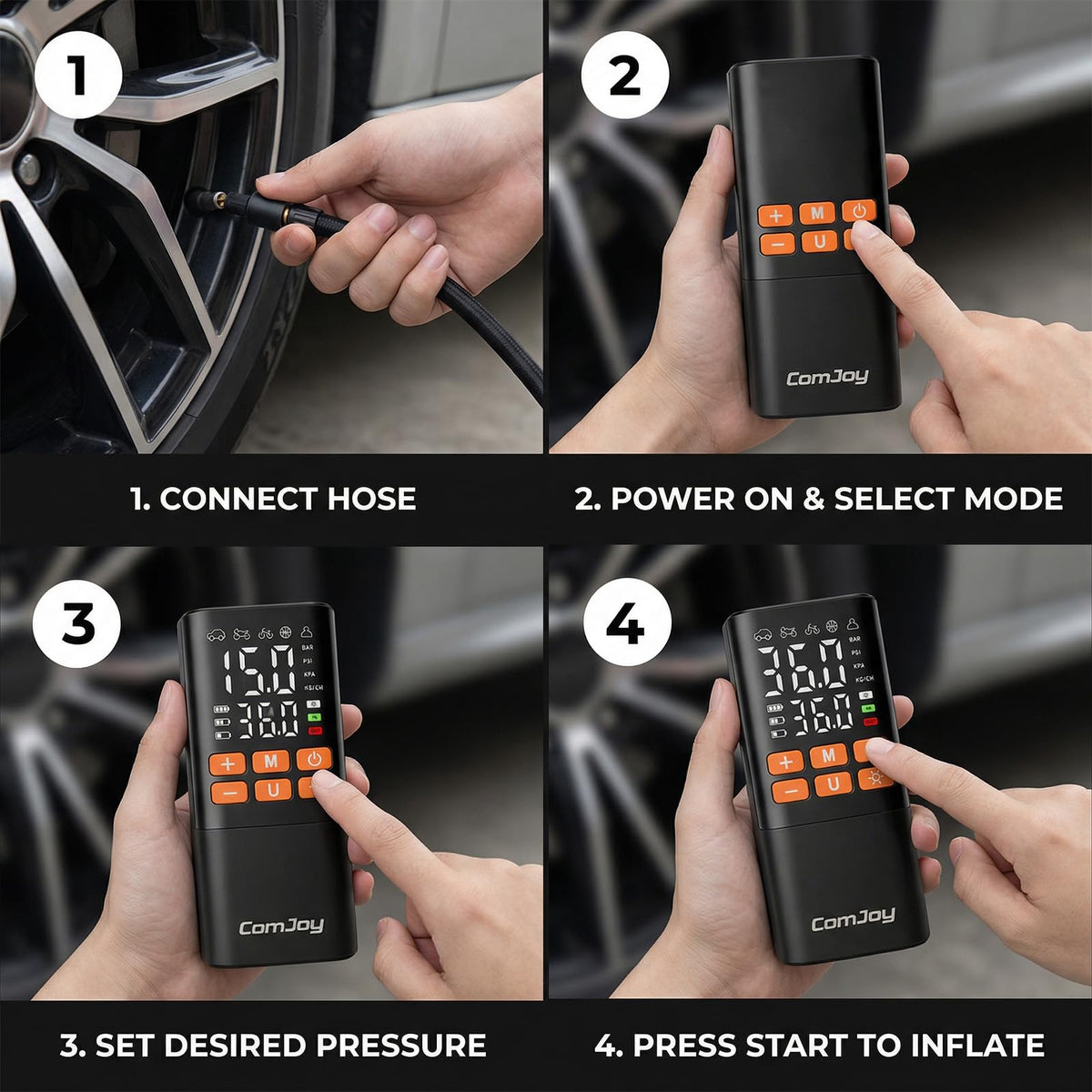 Cordless Portable Air Compressor E715