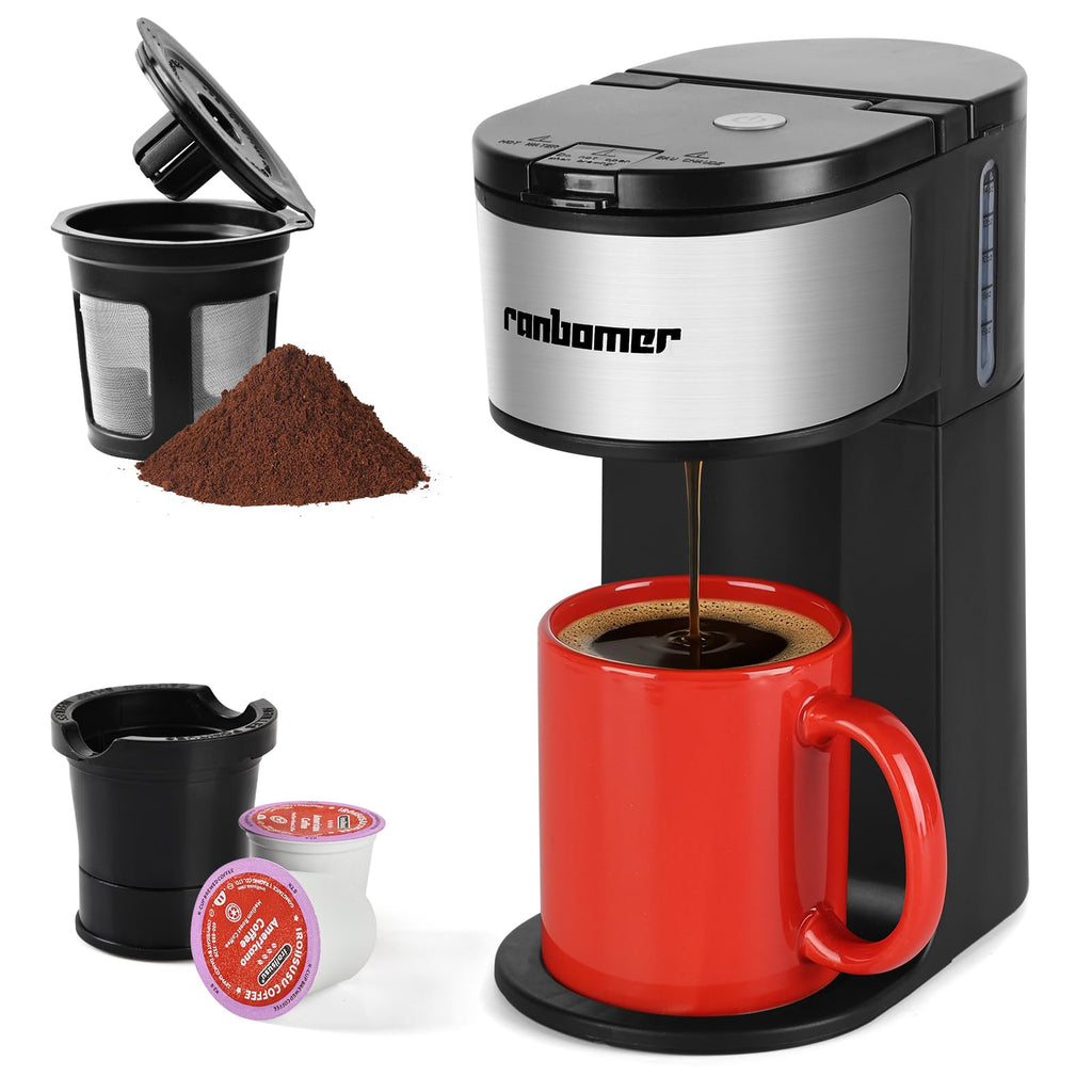 K Cup Single Serve Coffee Maker 2 in 1 C43275