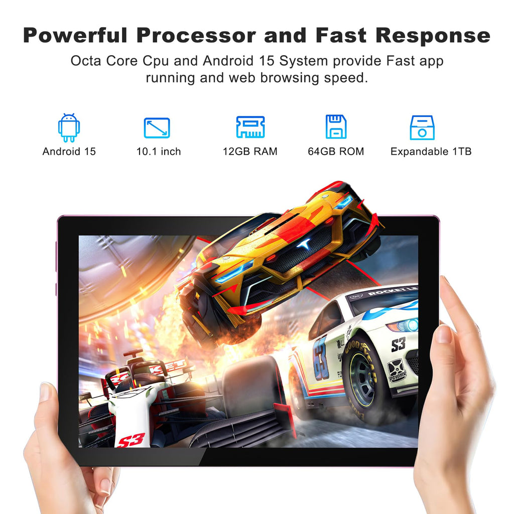 10 Inch Android Tablet with Keyboard 12GB RAM 64GB ROM X48523