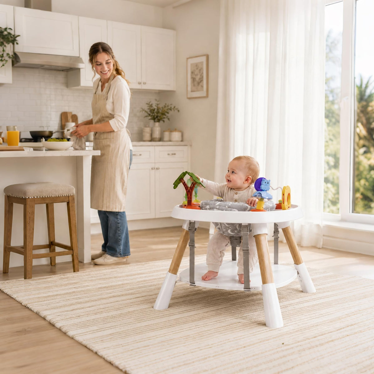 Baby Activity Center, 6-in-1 Stationary Jumper P748