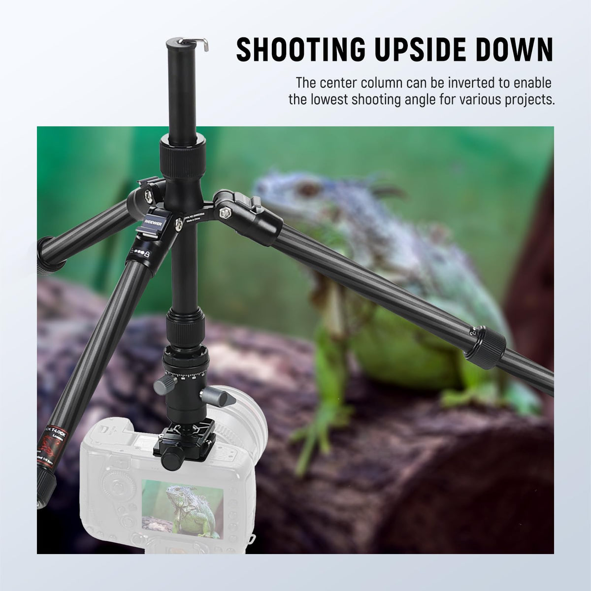 Carbon Fiber Camera Tripod Monopod 65" Lightweight Compact Travel DSLR Video Stand 360° Ball Head 13.2 lbs S8242
