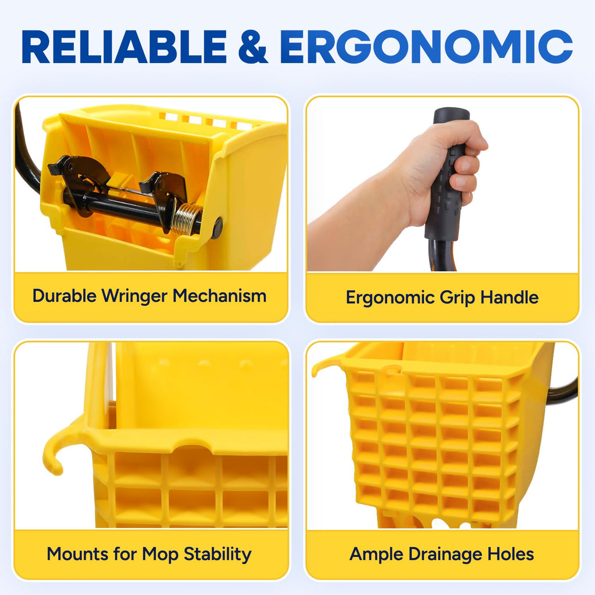Yellow Side Press Mop Wringer E144754
