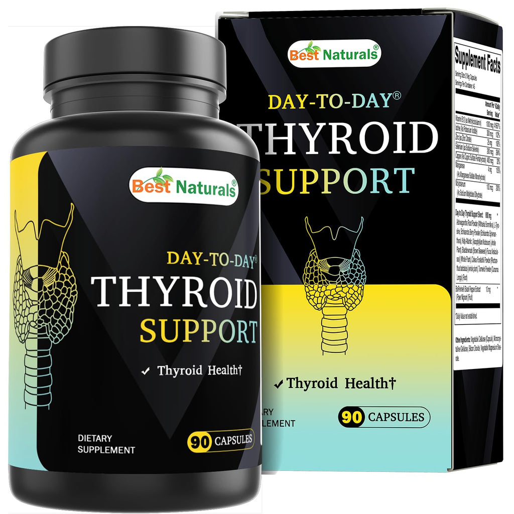 90 Vegetable Capsules Thyroid Support Supplement W807177