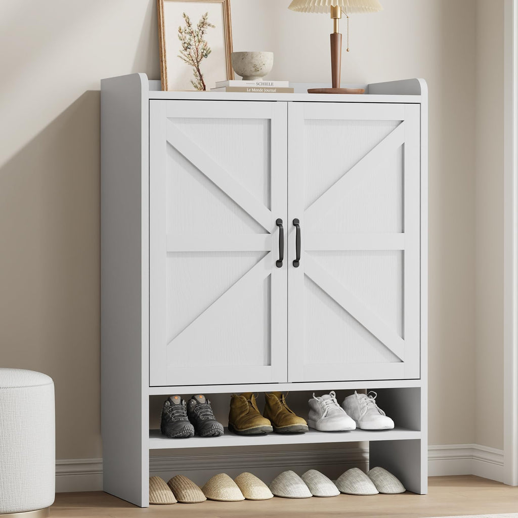White 5-Tier Shoe Storage Cabinet X974163