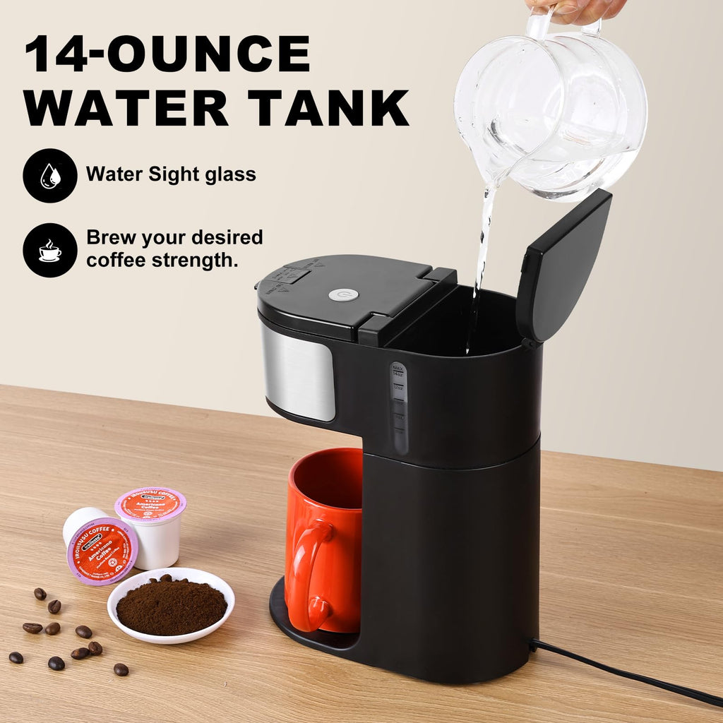 K Cup Single Serve Coffee Maker 2 in 1 C43275
