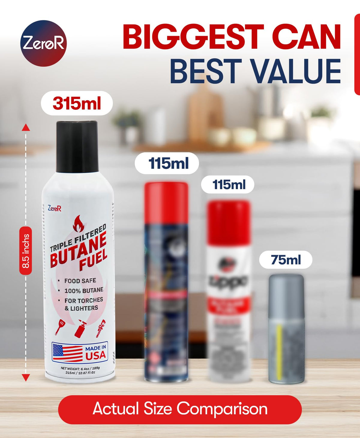 Butane Fuel Refill 10.67 fl oz 12 Cans Q318778
