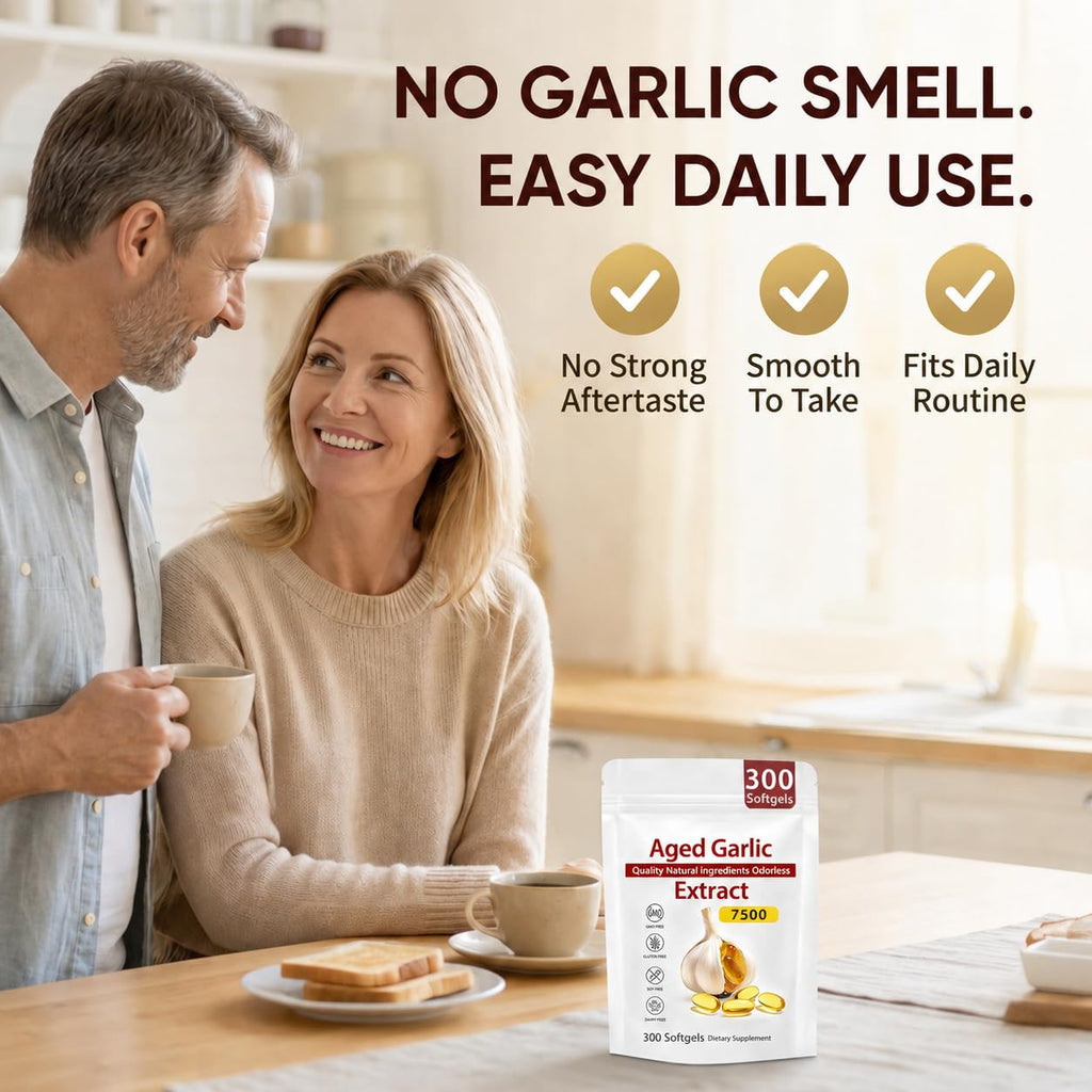 Odorless Organic Garlic Extract Capsules 300 Softgels W852