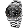 Analog Quartz Chronograph Waterproof Luminous Silicone Strap Watch L903833