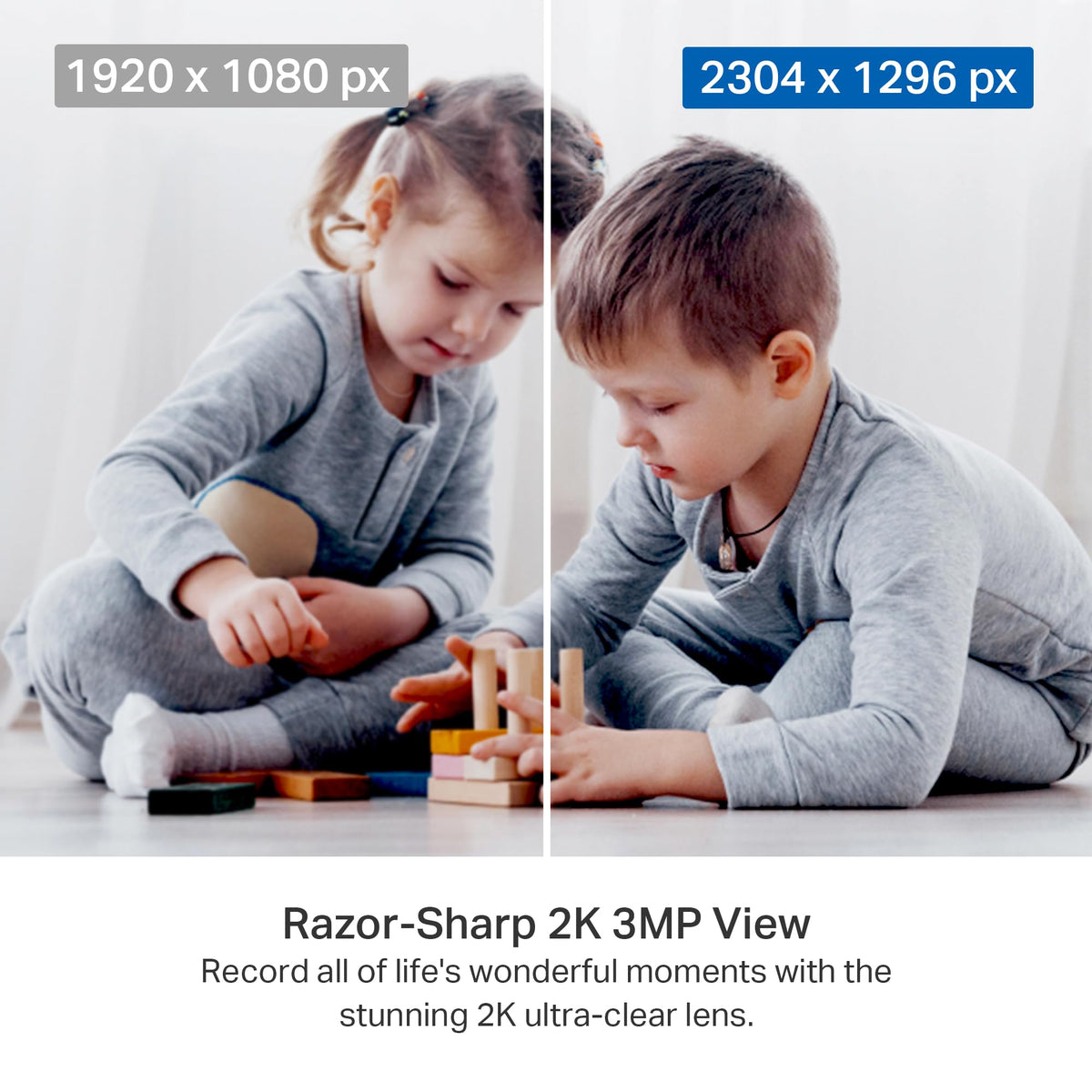2K Pan Tilt Security Camera 2-Pack Z177