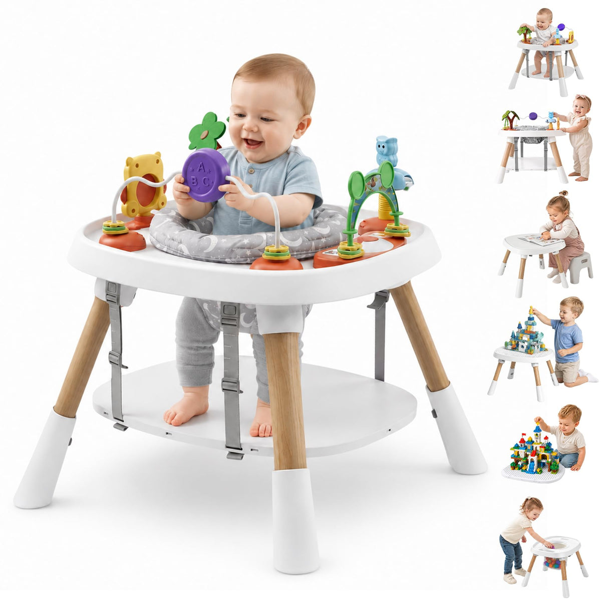Baby Activity Center, 6-in-1 Stationary Jumper P748