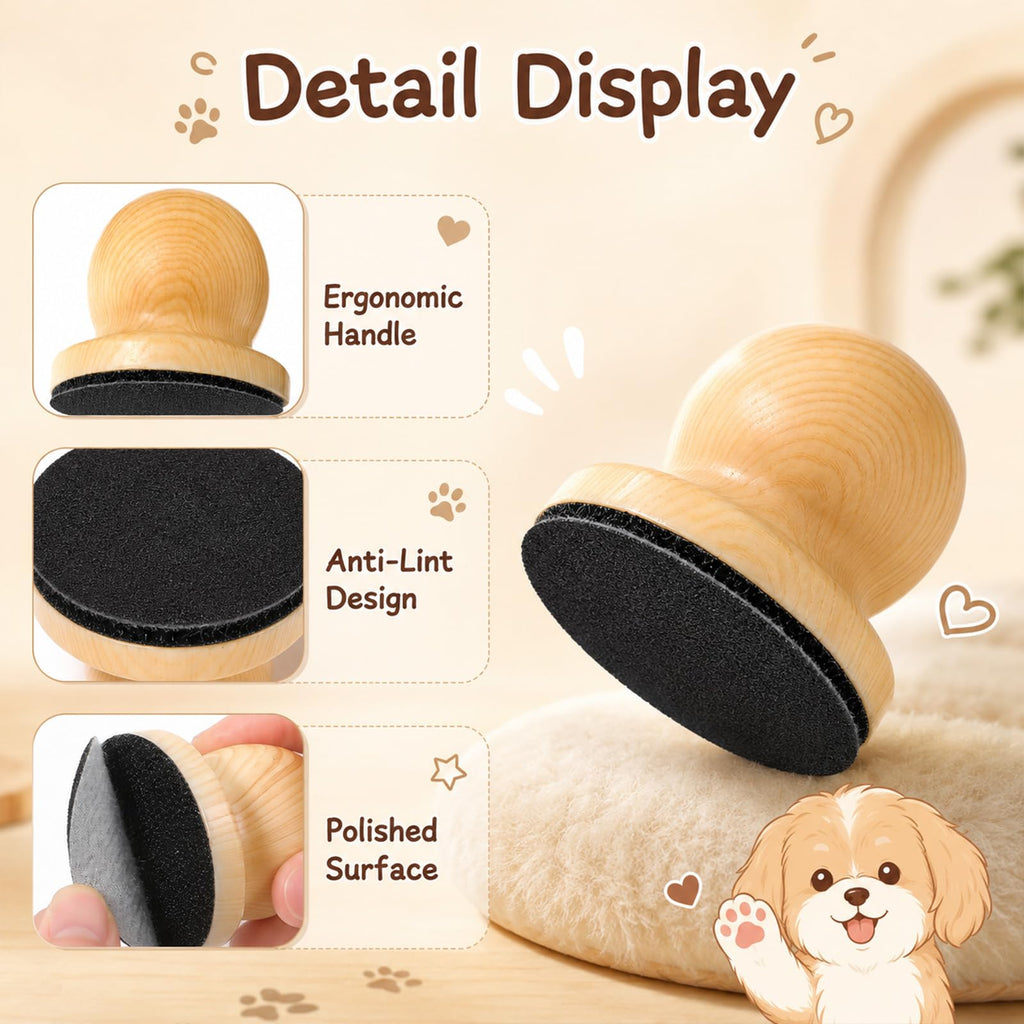 Wooden Dog Nail File Grinder with 4 Sanding Pad K198005