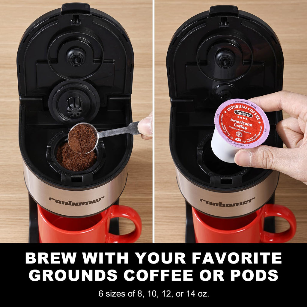 K Cup Single Serve Coffee Maker 2 in 1 C43275