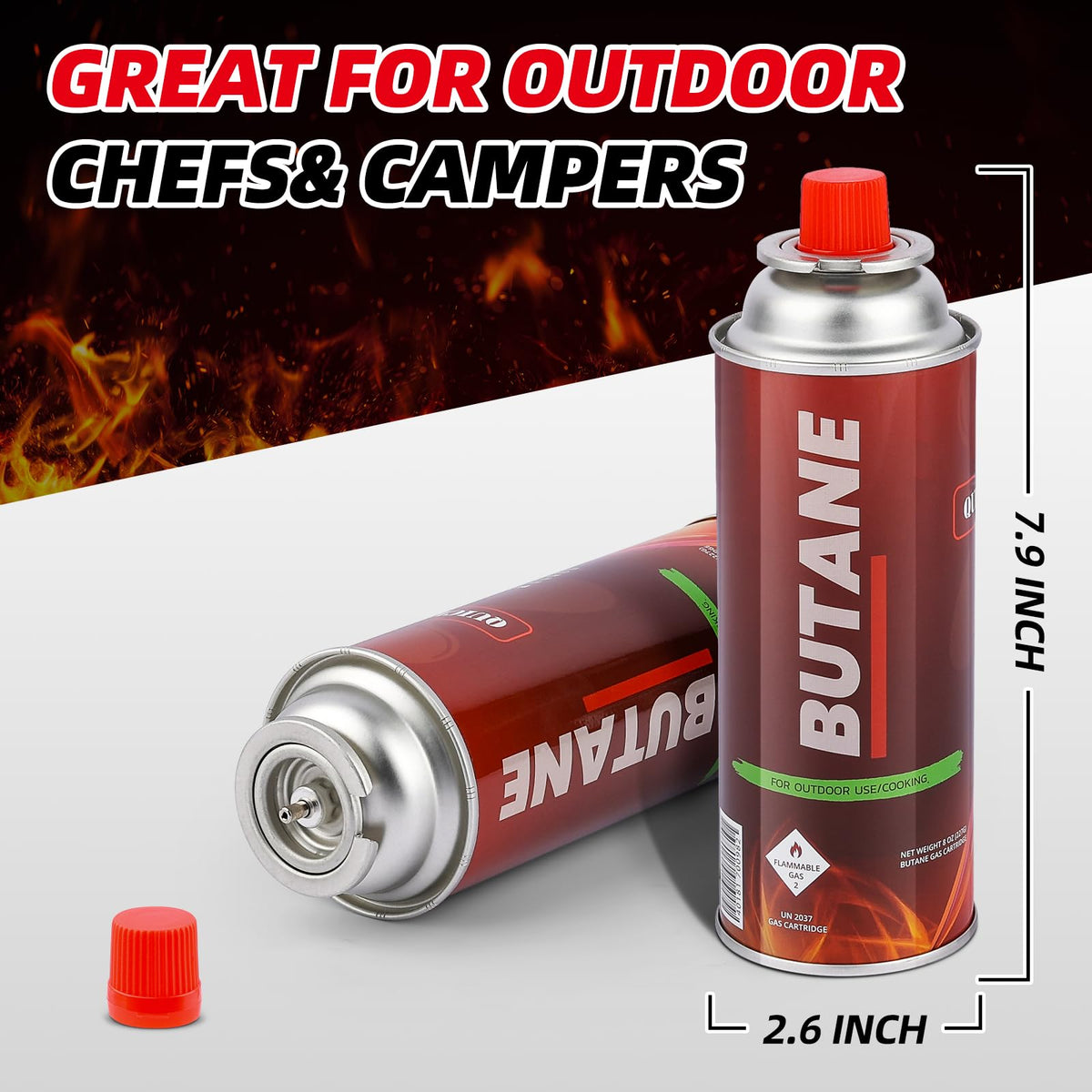 Butane Fuel Canisters 24 Pack T9851