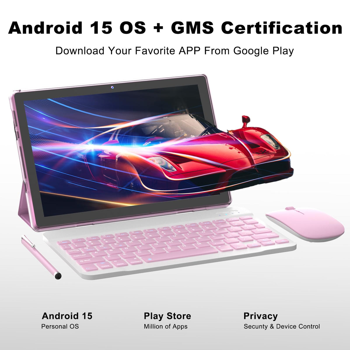 10 Inch Android Tablet with Keyboard 12GB RAM 64GB ROM X48523