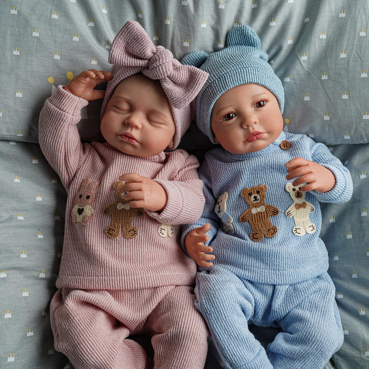 20 Inch Lifelike Reborn Baby Dolls Twins M213390