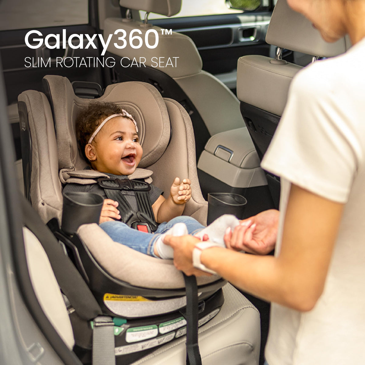 Teak Rotating Convertible Car Seat W724000
