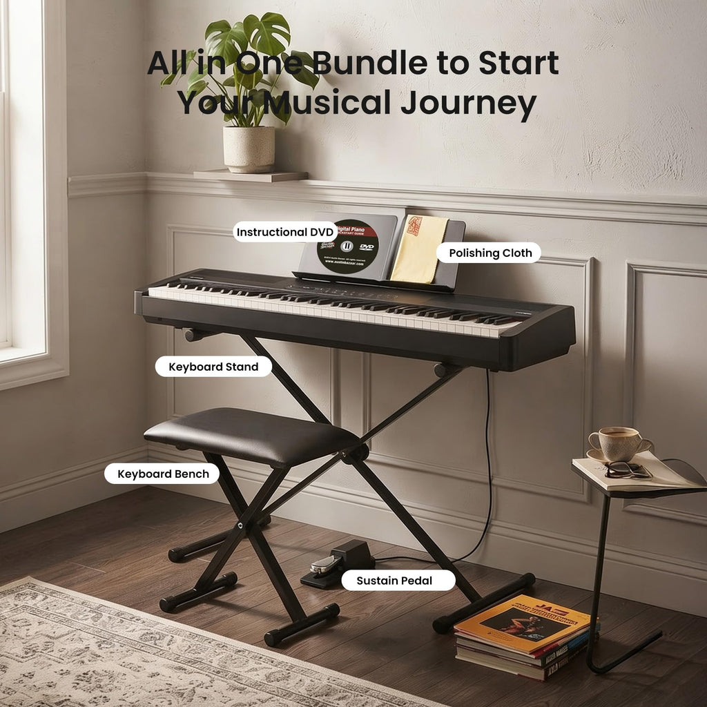 88-Key Digital Piano Black U86281