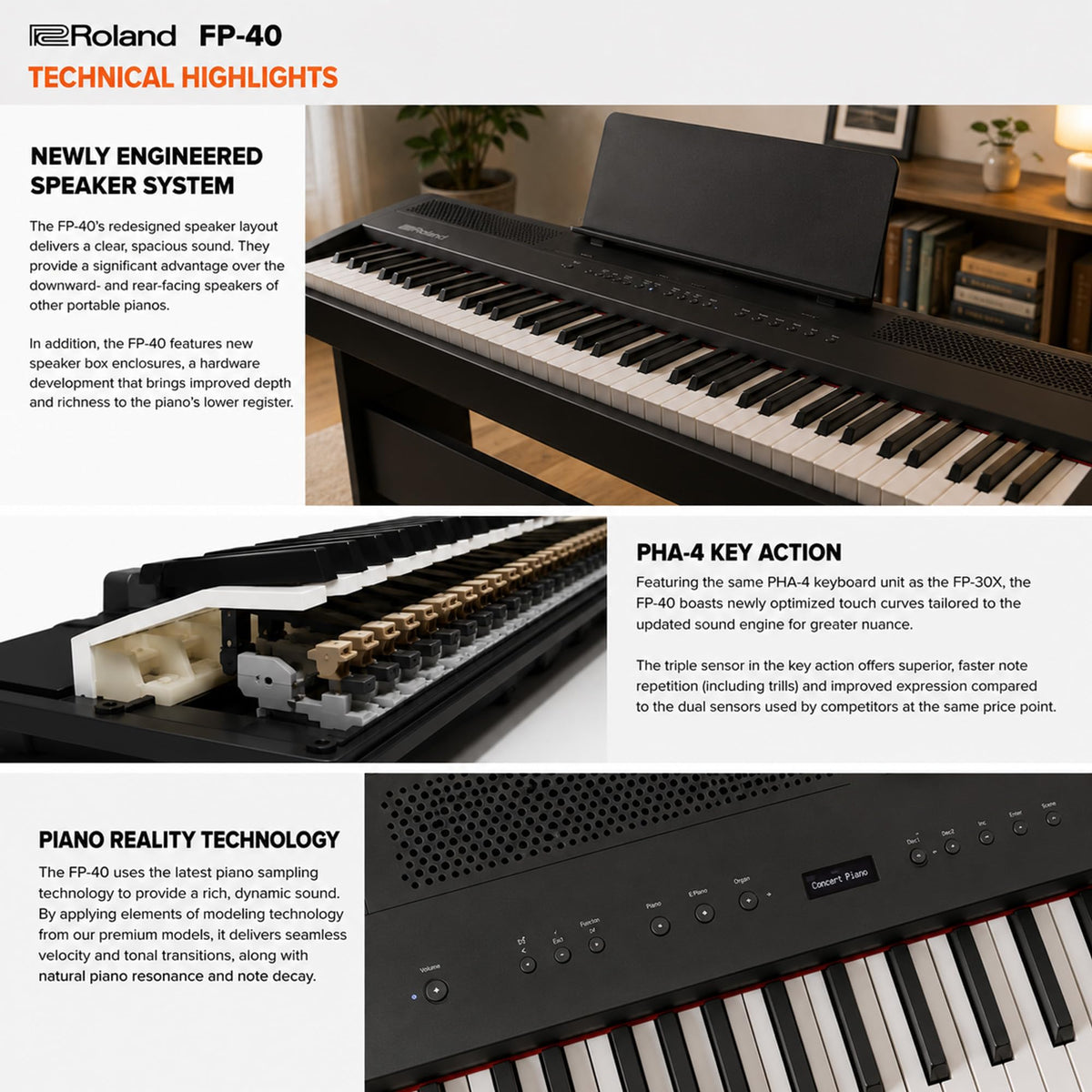 88-Key Digital Piano Black U86281