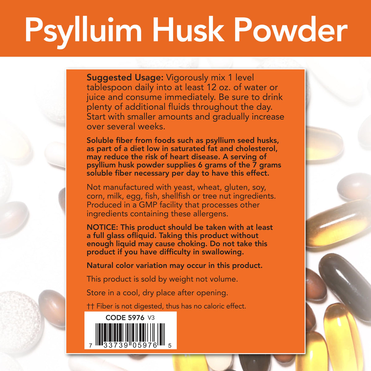 Psyllium Husk Powder Soluble Fiber V515442