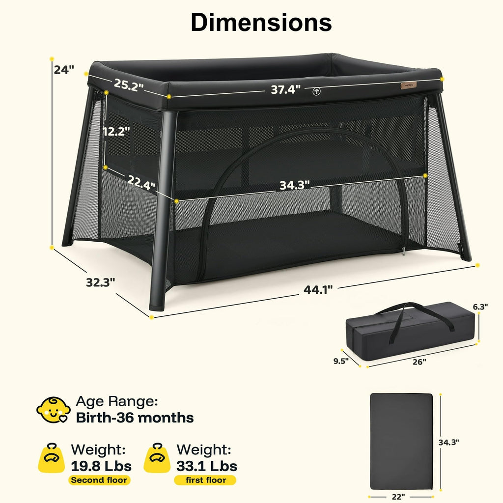 Portable Baby Playard with Mattress M15639